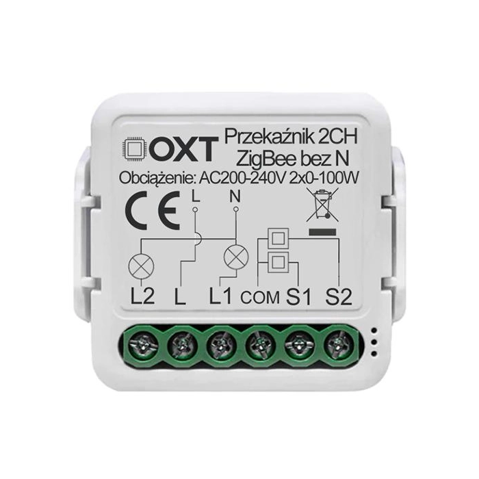 Moduł OXT mini 2 obwody ZigBee Tuya