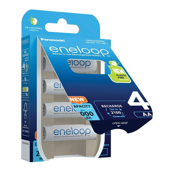 Akumulatorki AA / R6 Panasonic Eneloop 2000mAh BK-3MCDE/4BE (blister 4 szt.)