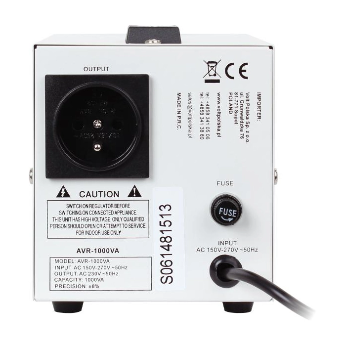 STABILIZATOR NAPIĘCIA VOLT POLSKA AVR 1000