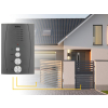 DOMOFON ''EURA'' ADP-51A3 ''DIFESA'' - 1-rodzinny, 2 unifony, interkom, grafit