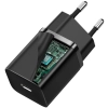 ŁADOWARKA SIECIOWA Baseus Super Si Quick Charger 1C CCSUP-J01 30W 1x USB-C PD 3.0 QC 3.0 CZARNA