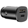 ŁADOWARKA SAMOCHODOWA Baseus Square CCALL-AS01 30W 5A 1x USB-A 1x USB-C QC 4.0+