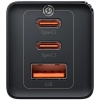 Ładowarka sieciowa Baseus GaN 5 Pro Fast Charger CCGP120201 65W 1x USB-A 2x USB-C PD 3.0 QC 4.0 + kabel USB-C
