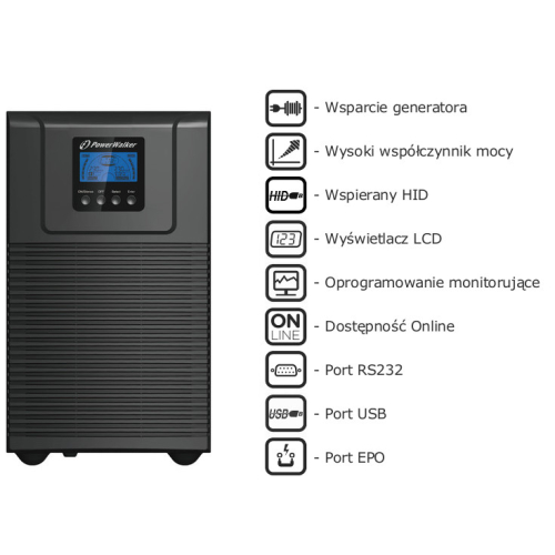 UPS ZASILACZ AWARYJNY PowerWalker VFI 3000 TG