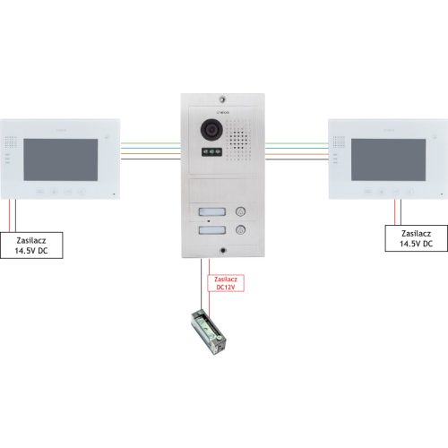 Wideodomofon VIDOS 2 x M670W/S602
