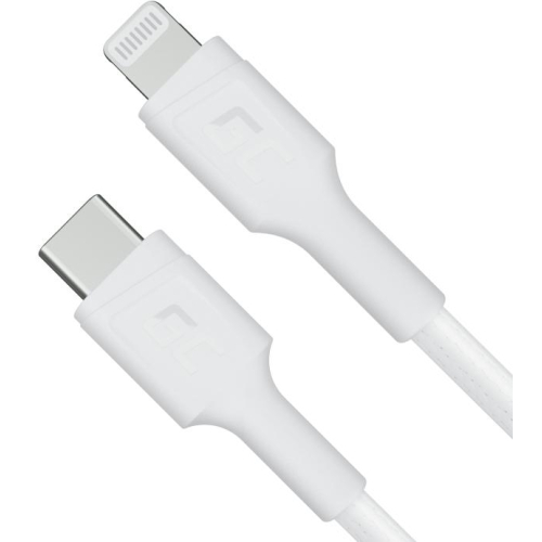 KABEL USB-C / LIGHTHING Green Cell POWERSTREAM 100cm BIAŁY PD APPLE IPHONE