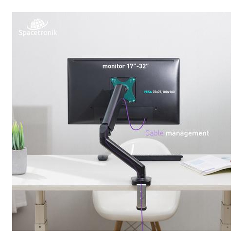 Uchwyt biurkowy Spacetronik SPA-G110 na monitor 17