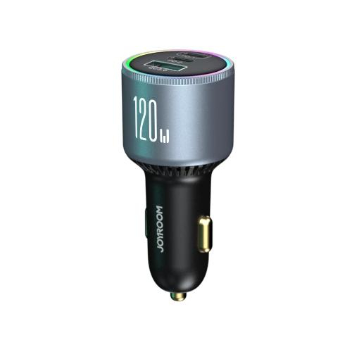 Ładowarka samochodowa Joyroom JR-CCN07 120W 5.0A PD 3.0 QC 3.0 1x USB-A 2x USB-C + kabel