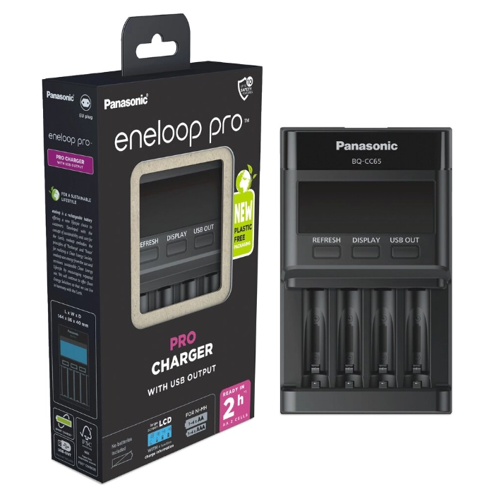 Ładowarka do akumulatorków Ni-MH Panasonic Eneloop BQ-CC65 EKO