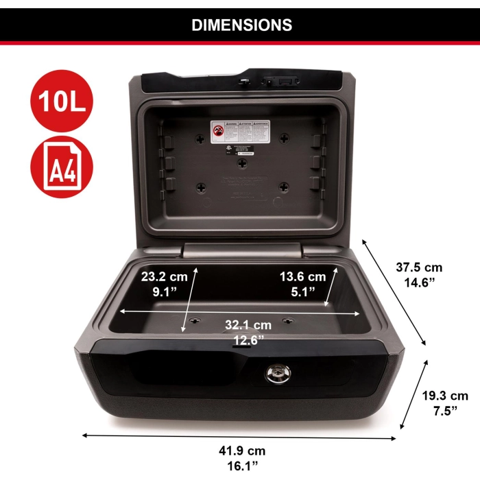 Kasetka na dokumenty ognioodporna i wododporna Master Lock LCFW30100