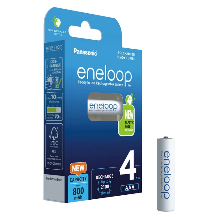 Akumulatorki R03 / AAA Panasonic Eneloop 800mAh BK-4MCDE/4BE (blister 4 szt.)