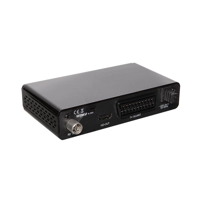 Zestaw Tuner DVB-T/T2 WIWA H.265 + Antena WiFi USB
