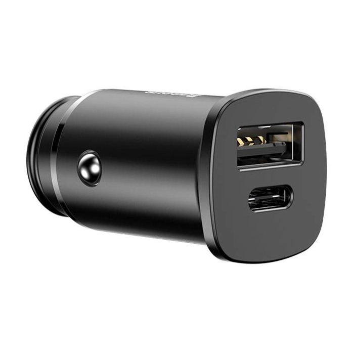 ŁADOWARKA SAMOCHODOWA Baseus Square CCALL-AS01 30W 5A 1x USB-A 1x USB-C QC 4.0+