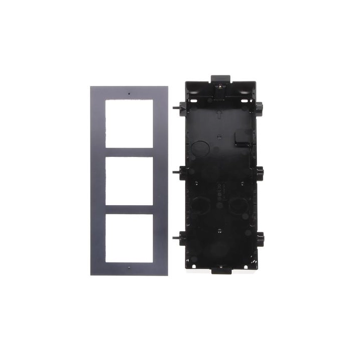 Ramka z puszką do montażu podtynk. 3-modułowa HIKVISION DS-KD-ACF3/Plastic