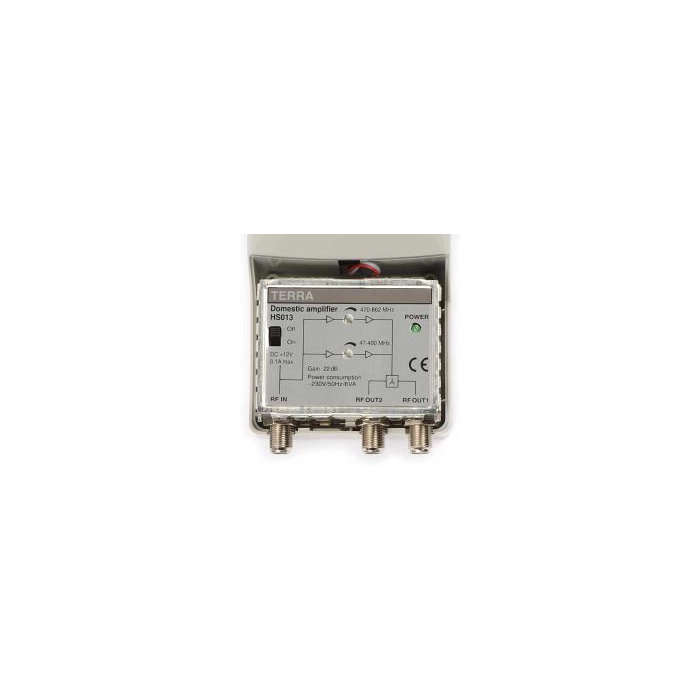 Wzmacniacz HS-013 (12V) Terra VHF/UHF 1we/2wy