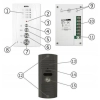 DOMOFON ''EURA'' ADP-51A3 ''DIFESA'' - 1-rodzinny, 2 unifony, interkom, biały