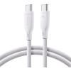 Kabel USB-C / USB-C Joyroom SA34-CC3 100cm 60W 5A PD w oplocie biały