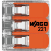 Szybkozłączka uniwersalna LINKA/DRUT 3x 0,2-4mm2 WAGO 221-413 (1szt.)