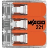 Szybkozłączka uniwersalna LINKA/DRUT 3x 0,2-4mm2 WAGO 221-413 (1szt.)