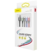 KABEL 4w1 USB-A / Lighting iPhone 2x USB-C micro-USB Baseus Cafule CA1T4-B01 1.2m 3.5A W OPLOCIE