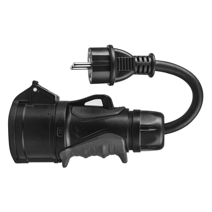 PRZEJŚCIOWKA ADAPTER SIŁOWY Green Cell CZERWONY CEE 16A 400V 5P DO SCHUKO 230V EVAK01