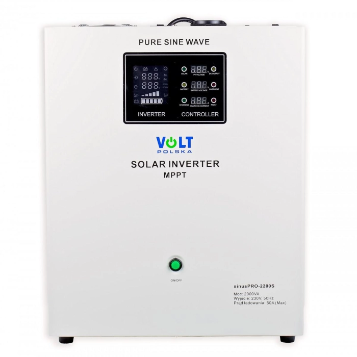 PRZETWORNICA VOLT POLSKA SINUSPRO-2200S 1400/2200W 12V SOLAR