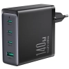 Ładowarka sieciowa Joyroom GaN Ultra JR-TCG05EU 140W PD 3.0 QC 3.0 3x USB-C 1x USB-A czarna + kabel