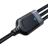 Kabel 3w1 USB-A / USB-C micro-USB Lightning Joyroom S-1T3018A18 120cm 2.4A w oplocie czarny
