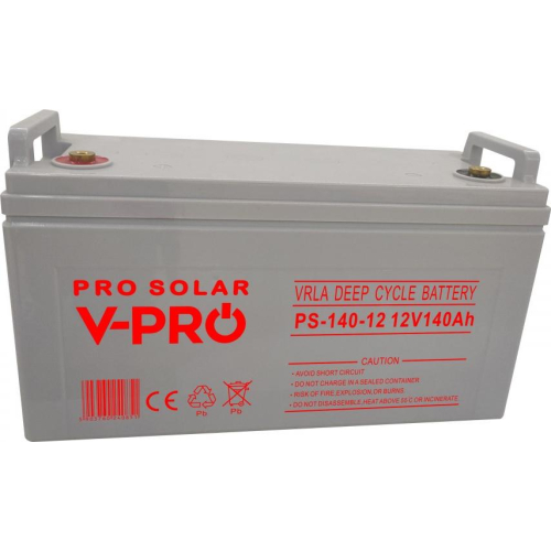 AKUMULATOR VOLT POLSKA DEEP CYCLE VPRO SOLAR 12V 140AH VRLA BEZOBSŁUGOWY