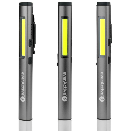 Latarka warsztatowa inspekcyjna COB LED UV Laser everActive PL-350R 350 lumenów IP54 z magnesem