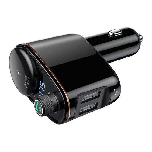 TRANSMITER FM ŁADOWARKA SAMOCHODOWA Baseus Enjoy S-06 3.4A 2x USB-A BT 4.2