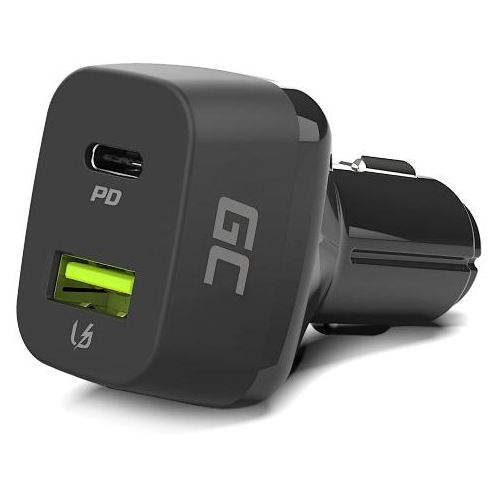 ŁADOWARKA SAMOCHODOWA Green Cell 48W 1x USB-C 1x USB-A Power Delivery 30W Quick Charge 3.0 CAD33