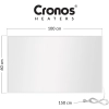 Zestaw Panel grzewczy IR CRONOS Carbon P800 White