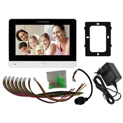 Wideodomofon REVIZOOM RM-T471HD WHITE/RC-411HD-C