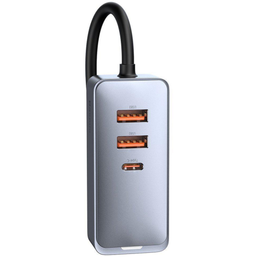 ŁADOWARKA SAMOCHODOWA NA PRZEWODZIE Baseus Share Together 120W 3A 3x USB-A 1x USB-C PD 20W QC 3.0