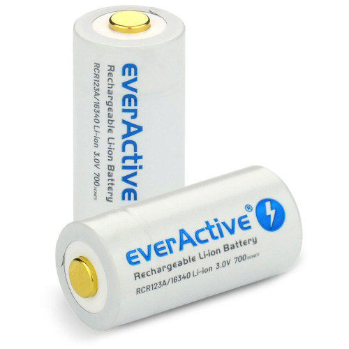 Akumulatorek 16340 / R-CR123 3V everActive 700mAh (1 szt.) z zabezpieczeniem