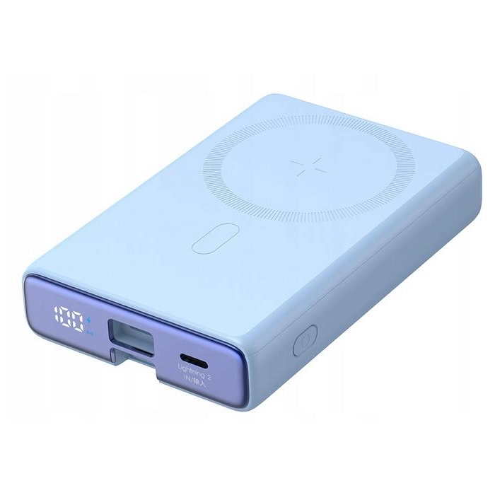 Powerbank Joyroom JR-PBM01 10000mAh 20W 1x USB-C 2x Lightning niebieski + kabel