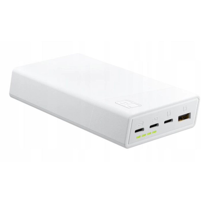 POWERBANK Green Cell PowerPlay20S 20000mAh PD 22,5W QC 3.0 3x USB-C BIAŁY