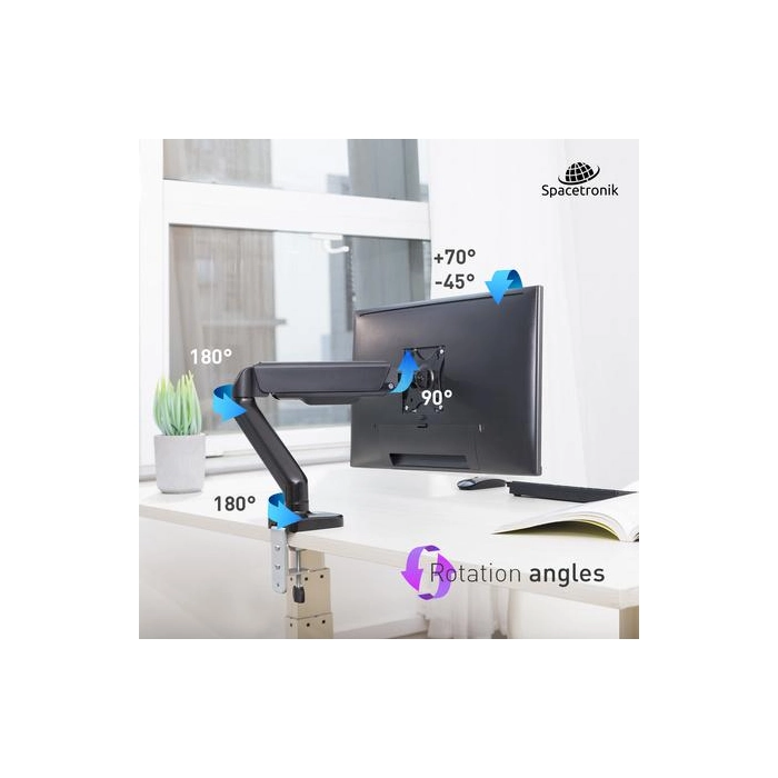 Uchwyt biurkowy Spacetronik SPA-G110 na monitor 17