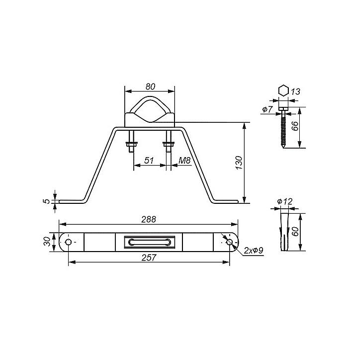 OBEJMA MUROWA OMM-50L13