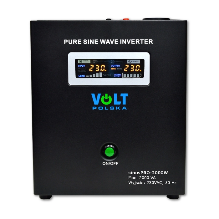 PRZETWORNICA VOLT POLSKA SINUSPRO-2000W 24V 1400/2000W