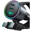 Ładowarka samochodowa Joyroom JR-CCN07 120W 5.0A PD 3.0 QC 3.0 1x USB-A 2x USB-C + kabel