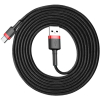 KABEL USB-A / USB-C Baseus Cafule CATKLF-C91 200cm 2A QC 3.0 CZARNO-CZERWONY W OPLOCIE