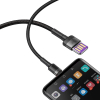 KABEL USB-A / USB-C Baseus Cafule CATKLF-PG1 100cm SuperCharge 40W 5A QC 3.0 W OPLOCIE