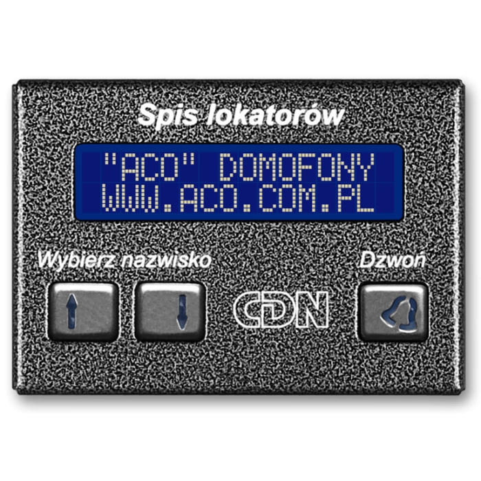ACO CDN-230E ST Elektroniczny spis lokatorów stal