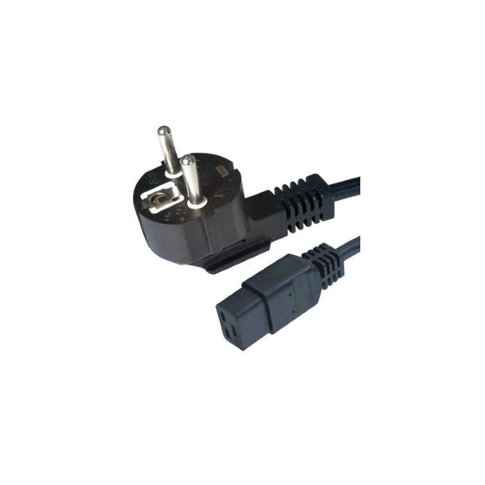 KABEL ZASILAJĄCY (SERWEROWY) CEE 7/7 IEC 320 C19 16A 1.8M WTYCZKA KĄTOWA VDE Lanberg