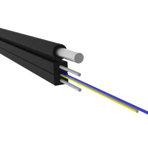 KABEL ŚWIATŁOWODOWY FLAT Z-XOTKtcdp SM 12x9/125 ITU-T G.652D 1.0kN