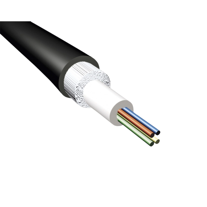 KABEL ŚWIATŁOWODOWY 8x9/125 uniwersalny jednotubowy, wzmocniony, śr.6.5mm, 2000N - AR02 (SL-JH)