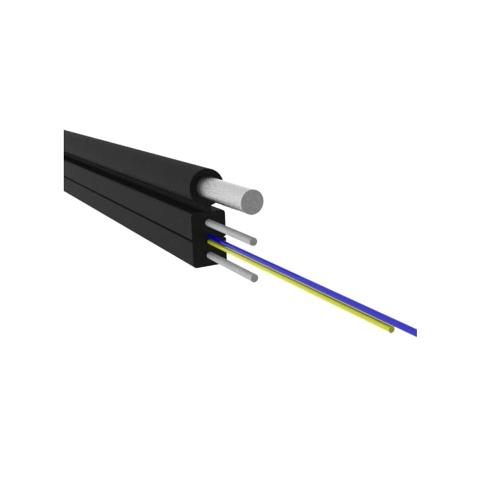 KABEL ŚWIATŁOWODOWY FLAT Z-XOTKtcdp SM 12x9/125 ITU-T G.652D 1.0kN