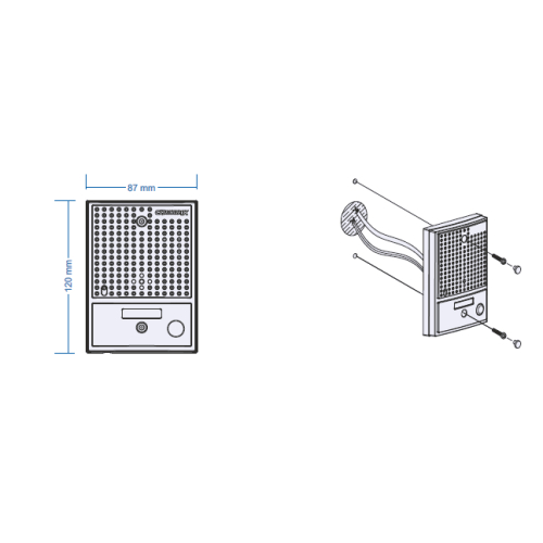 PANEL ZEW. COMMAX Z KAM. DRC-4CGN2
